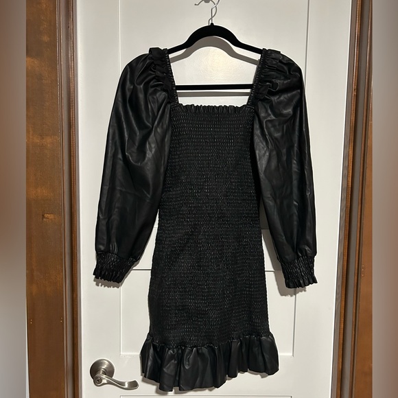 7 for all Mankind faux leather mini dress Size Medium New with tag - Picture 2 of 5